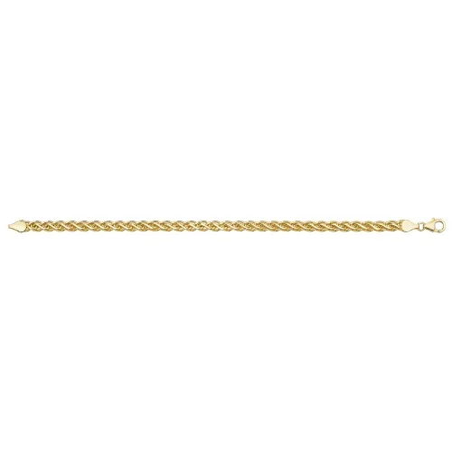9ct Yellow Gold Ladies' 7.5 Inch Fancy Bracelet 4.5g
